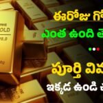 Eeroju Gold Rate